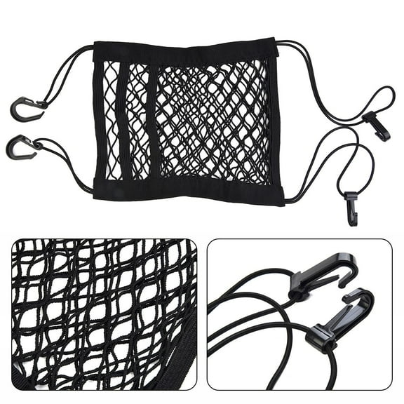 Elastic Mesh Bag Organizer Storage Between Car Seat Luggage Cargo Net Pocket Auto Accessories