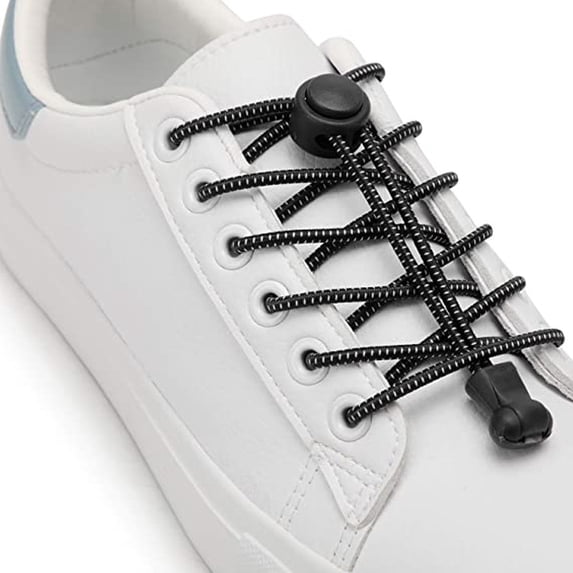 Elastic No Tie Shoelaces Adjustable Stretch Shoe Laces Lace Lock Replacement Shoelaces Slip On Shoelace System for Sneakers Casual Shoes