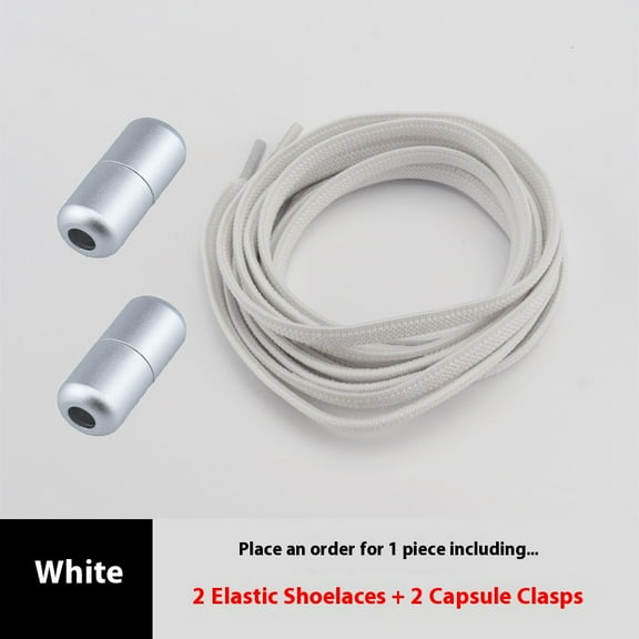 Elastic No Tie Shoelaces Semicircle Shoe Laces For Kids and Adult Sneakers Shoelace Quick Lazy Metal Lock Laces Shoe Strings