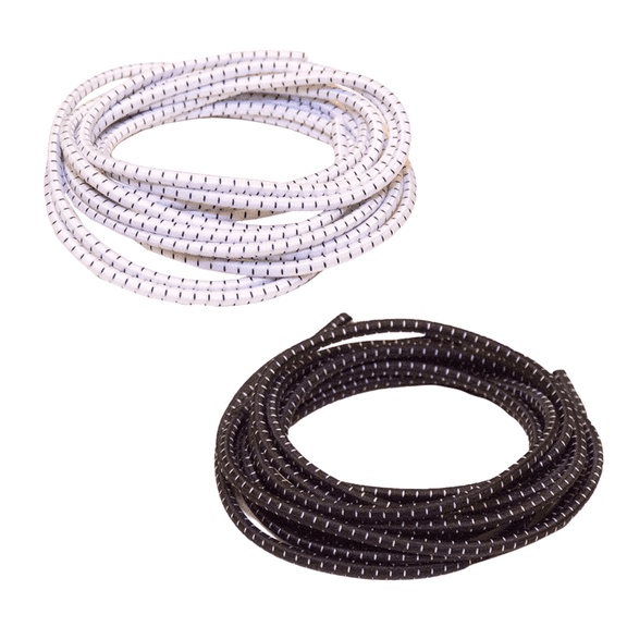 Elastic No Tie Shoelaces for Adults and Children (2-Pack) (39" with Locking System, Black & White)