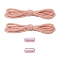 thumbnail image 1 of Elastic No-Tie Shoelaces with Metal Aglets – Convenient Stretch Shoe Laces for Sneakers, Ideal for Everyday and Professional UseCherry Powder, 1 of 5