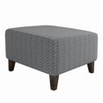 thumbnail image 1 of Elastic Ottoman Slipcover, Stretchable Furniture Protector With Non-Slip Design For Square Footstool Pouf, Jacquard Washable Cover Fits 18 To 24 Inch, Home Decor & Easy Care, 1 of 7