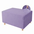 thumbnail image 1 of Elastic Ottoman Slipcover, Stretchable Furniture Protector With Non-Slip Design For Square Footstool Pouf, Jacquard Washable Cover Fits 18 To 24 Inch, Home Decor & Easy Care, 1 of 7