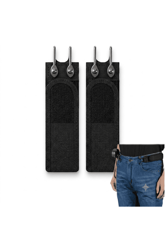 Elastic Pants Loop Holder for Jeans, 2-Pack Fabric Belt Keeper Clips