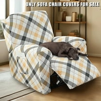 Elastic Printed Recliner Cover Lazy Boy Recliner Couch Cover, Non-slip Fit Design with Pockets, Living Room Office Furniture Protector