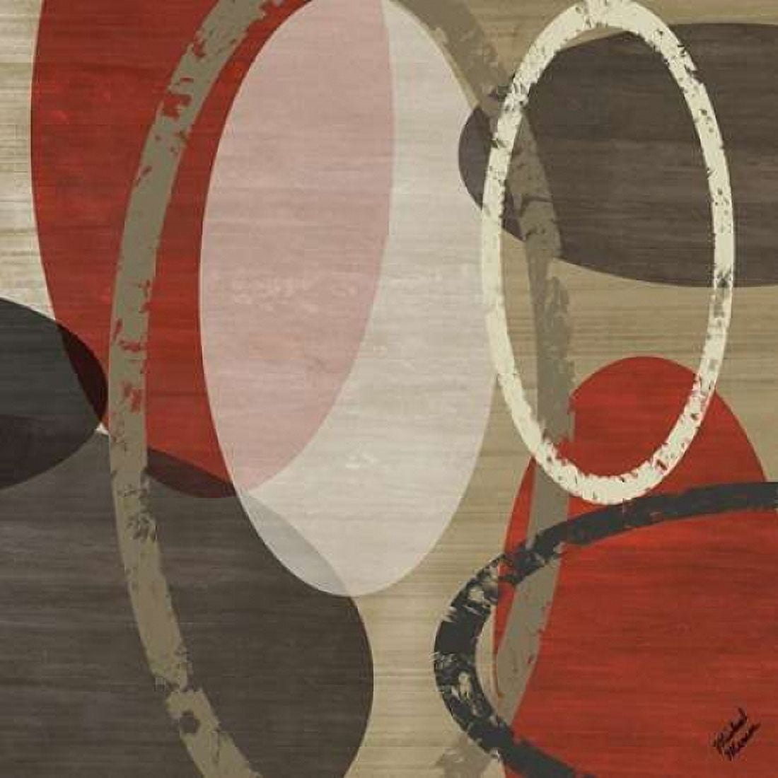 Elastic Red I Canvas Art - Michael Marcon (24 x 24)