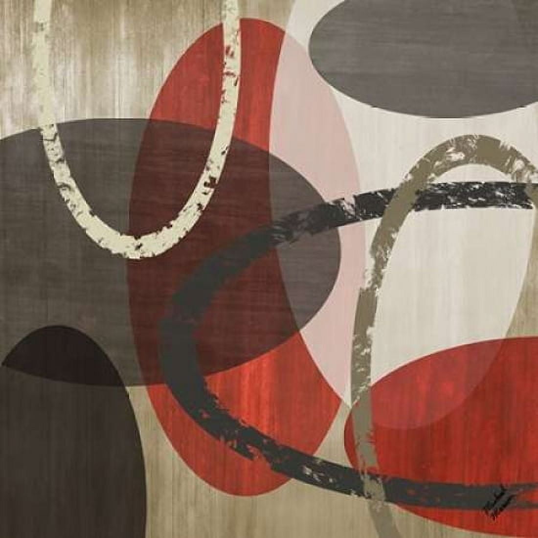 Elastic Red II Canvas Art - Michael Marcon (24 x 24)