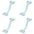 thumbnail image 1 of Elastic Resistance Bands with Handles - Exercise Bands for Arm, Back, and Shoulder Training - Lightweight Portable Fitness Straps for Yoga and Pilates, Blue, 18x3.9 Inch, 4 PCS, 1 of 7