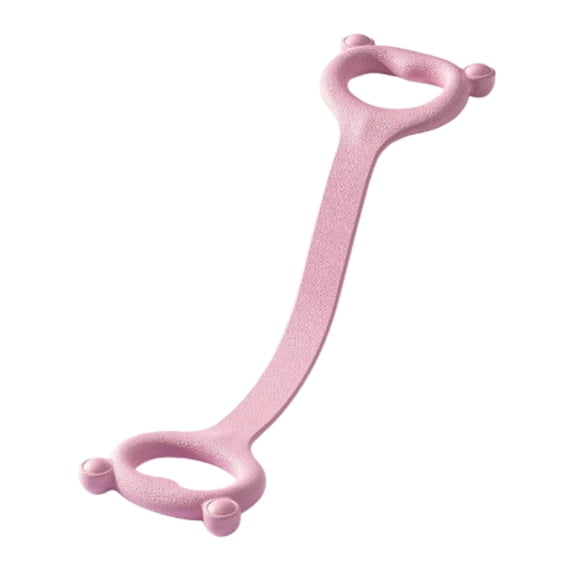 Elastic Resistance Bands with Handles - Exercise Bands for Arm, Back, and Shoulder Training - Lightweight Portable Fitness Straps for Yoga and Pilates, Pink, 18x3.9 Inch, 1 PCS