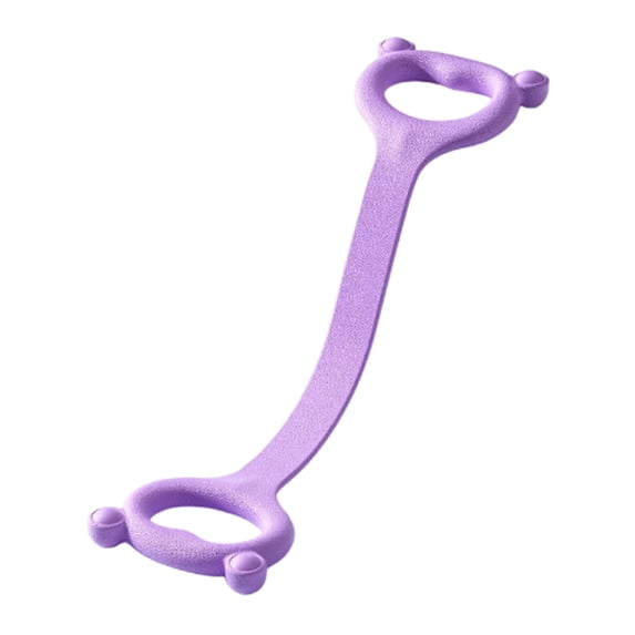 Elastic Resistance Bands with Handles - Exercise Bands for Arm, Back, and Shoulder Training - Lightweight Portable Fitness Straps for Yoga and Pilates, Purple, 18x3.9 Inch, 1 PCS