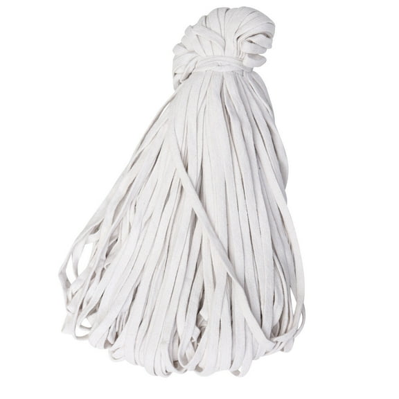 Elastic Rope Cord Flat Cotton Ear Band Knit String Tie Earloop Stretch Spool Sewing Shoelaces Drawstrings Replacement