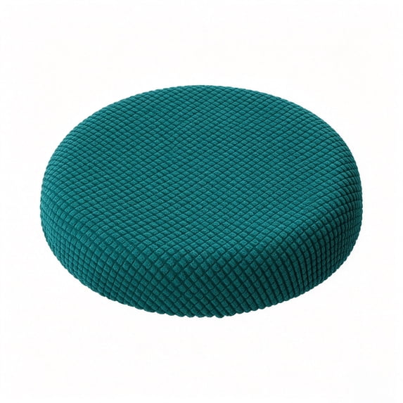 Elastic Round Stool Cover,11.8-13.8" Stretch Bar Stool Seat Protector, Washable Removable Stool Cushion Cover, Non Slip Round Chair Slipcover, Soft Jacquard Stool Seat Sleeve, Furniture Cover