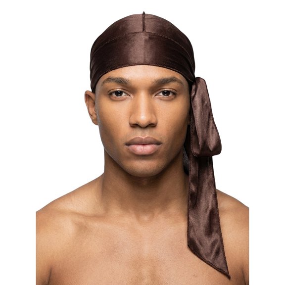 Elastic Satin Headwrap for Woman&Man, Premium Luxe Silky Durags for Men/Long Straps/Long Tail/Durag for Women/Silky Liner/Wave Cap,Hair Protection and Style