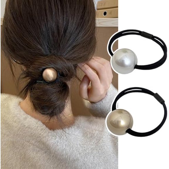 Elastic Scrunchies: Hair Accessories for Women, and White Ties for Thick or Thin Hair