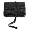 thumbnail image 1 of Elastic Sequin Trim, 0.8 Inch 2 Row Flat Glitter Paillette Sequin Ribbon, Metallic Sequin Strip DIY Decorations, 25 Yards, Black, 1 of 5