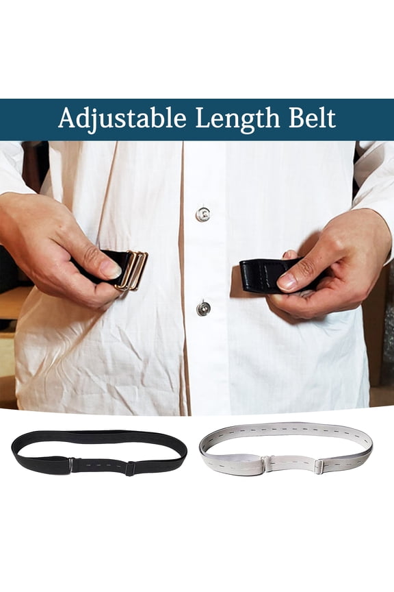 Elastic Shirt Belt Men Women Multi Holes Adjustable Length Belt Shirt Stay Strap Unisex Shirt Fastener Garment Accessories
