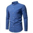 thumbnail image 1 of Elastic Shirt New Men's Business and Leisure Long Sleeved Shirt Slim Fit Professional Dress Best-selling Seasonal Style, 1 of 6