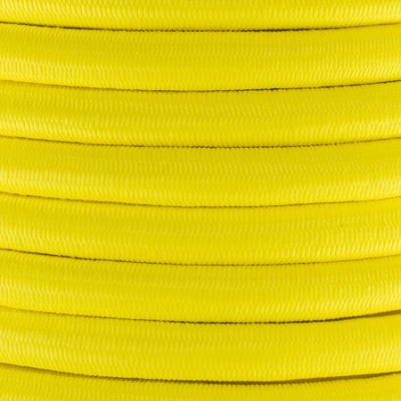 Elastic Shock Cord - 2.5mm - Made in The USA (Yellow, 1/2in x 50ft)