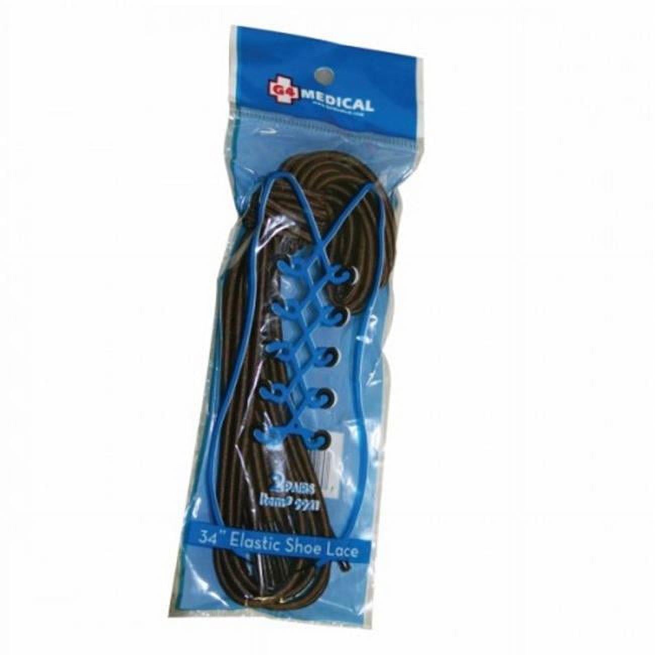 Elastic Shoe Laces, Brown 2 Pair