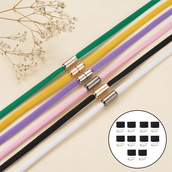 , Elastic Shoe , Size Adult And with Metal Buckles Older - Black