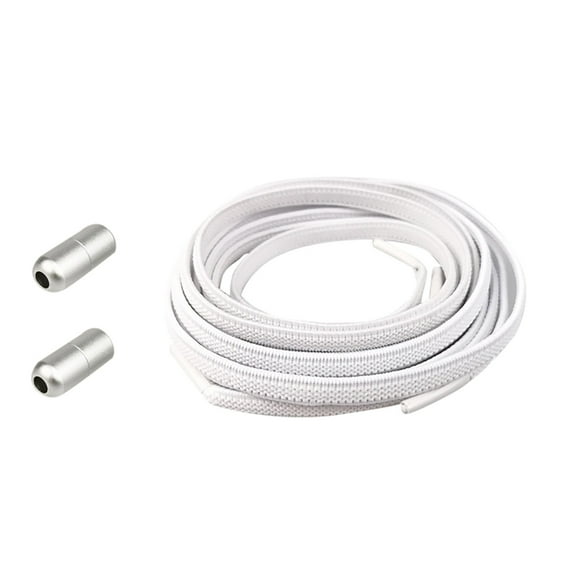 Elastic Shoelaces No Tie Metal Capsule Locks for Sneakers Adults Kids Adjustable Durable Comfortable Shoe Laces for Running Walking Sports Work Casual Shoes 100cm