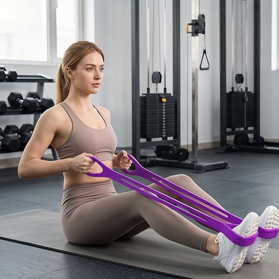 Elastic Silicone Arm Resistance Band, Shoulder and Back Stretcher for Upper Body Training, Lightweight Fitness Pull Rope for Home Gym, Yoga, and Daily Exercise