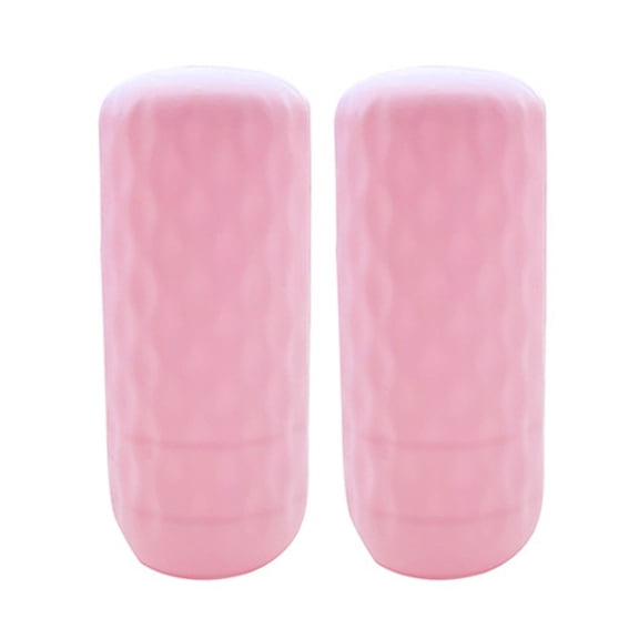Elastic Silicone Leak Stopper Cap Protector for Travel Toiletry Bottles 2 Per Pack, Multi Tone Spill Prevention Sleeve for Shampoo Lotion Container Suitcase Packing Essentials