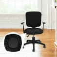 thumbnail image 1 of Elastic Slipcovers for Computer Chairs, Seat Covers for Swivel Chairs, Seat Cushion Protectors for Comfort Chairs, Office Chair Covers for Computers,Black, 1 of 10