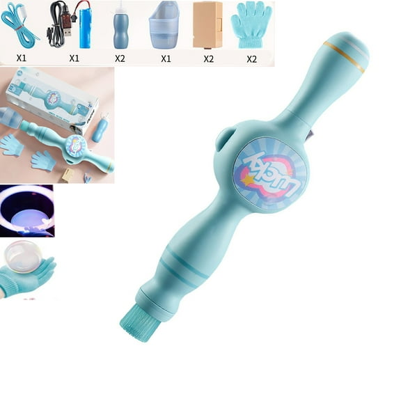 Elastic Smog Bubble Machine,Elastic Bubble Fog Wand,Infinite Smoke Bubble Machine Magic Wand Bubble Machine with Portable Bubble Blower Elastic Smoke Effect for Birthday Present Outdoor Fun 140ml