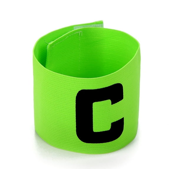 Elastic Soccer Captain Armband Bright Color Football Captain Armband Magic Tape Anti-Drop Adjustable Football Basketball Player Bands for Adult and Youth
