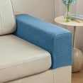 thumbnail image 1 of Elastic Sofa Armrest Covers | Thickened & Stain-Resistant Polyester Fabric | Protective Slipcovers for Home Decor | Blue Solid Color | Washable & Durable, 1 of 6