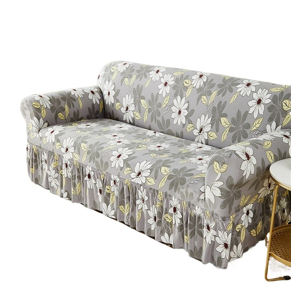 Elastic Sofa Cover For Living Room Printed Sofa Slipcover L Shape Sofa ...