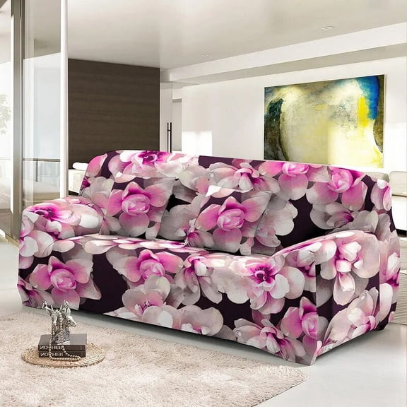 Elastic Sofa Cover For Living Room Stretch Combination Slipcovers Flowers Printed Sectional Couch Covers 1/2/3/4 Seater