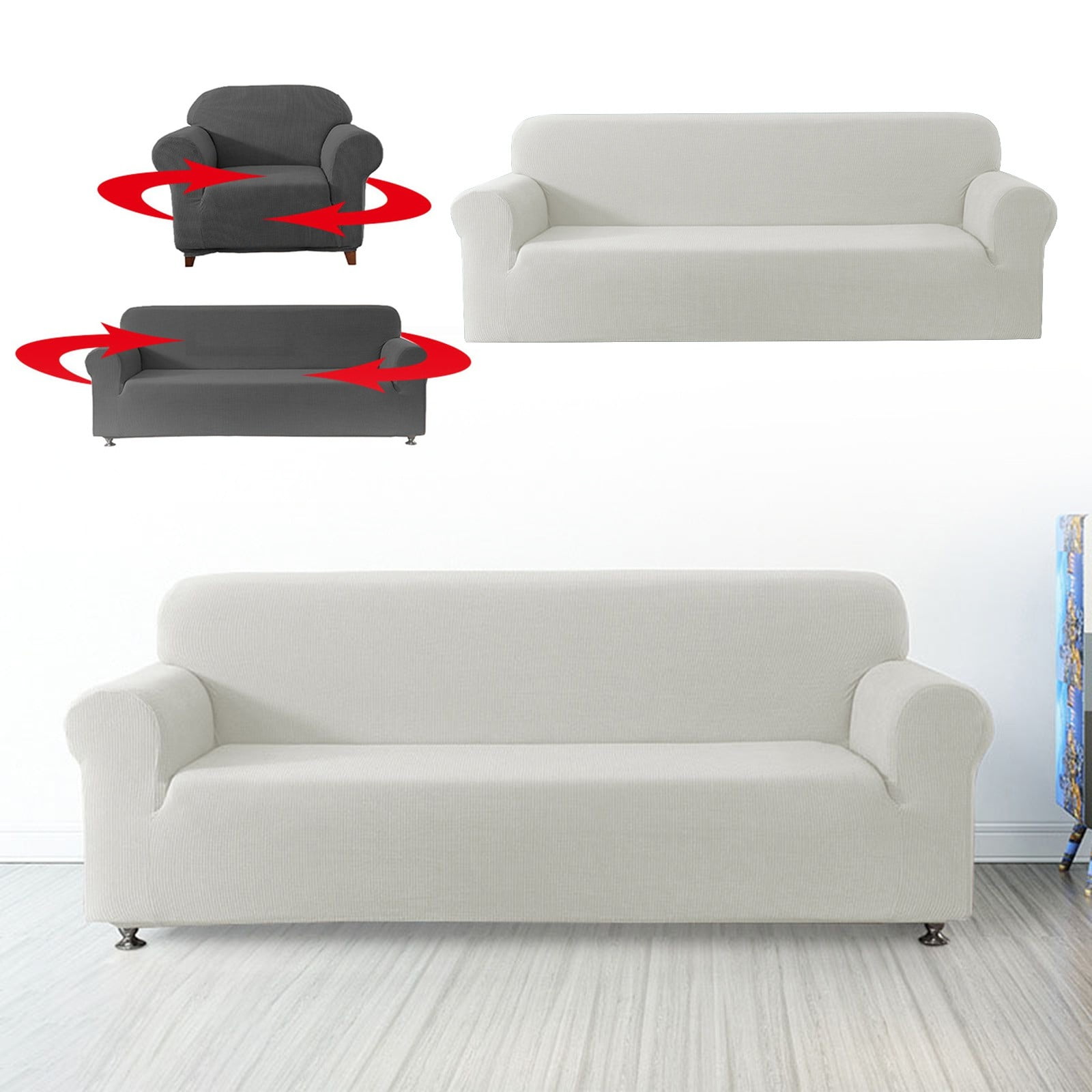 Elastic Sofa Cover Solid Color Sofa Cover Home Sofa Cover All Inclusive