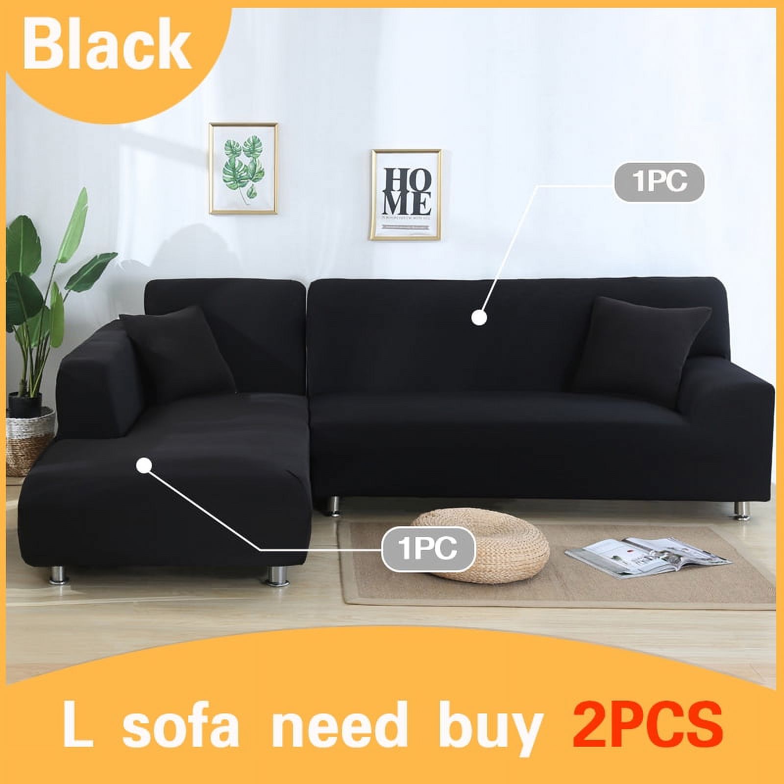 Elastic Sofa Cover Stretch Couch Covers 1/2/3/4 Seater for Living Room ...