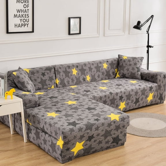 Elastic Sofa Cover for Living Room Geometric Couch Cover Corner L Shaped Chaise Longue Sofa Slipcover Cushion Cove Funda Sofá