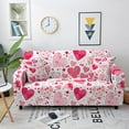 thumbnail image 1 of Elastic Sofa Cover for Living Room Love Heart Print Slipcover Sectional Cushion Cover Sofa Cover Valentine's r Fundas Sofa, 1 of 7