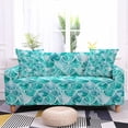 thumbnail image 1 of Elastic Sofa Cover for Living Room Mermaid Scales Print Stretch Slipcovers Sectional Couch Cover 2/3 Seater Home Decoration, 1 of 4