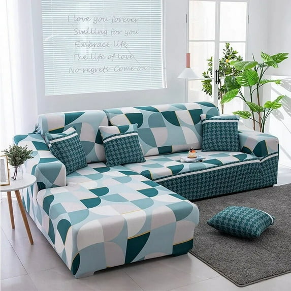 Elastic Sofa Slipcovers Modern Sofa Cover for Living Room Sectional Corner L-shape Protector Couch Cover 1/2/3/4 Seater Canapés