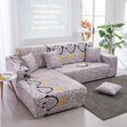 thumbnail image 1 of Elastic Sofa Slipcovers Modern Sofa Cover for Living Room Sectional Corner L-shape Protector Couch Cover 1/2/3/4 Seater Canapés, 1 of 5