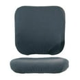 thumbnail image 1 of Elastic Soft Flannel Office Chair Slip Cover For Computer Chair Seats & Back Gray, 1 of 8
