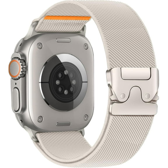 Elastic Sport Band for Apple Watch Bands for Men iWatch Series 11/10 42mm 40mm 41mm 38mm,Parachute Buckle Stretchy Fabric Nylon Strap Wristband for Apple Watch SE 3/2/1 Series 11 10 9 8 7 6 5 4 3 SE