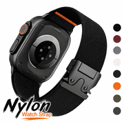 Elastic Sport Band for Apple Watch Ultra 2 Band for Men, Adjustable Parachute Buckle Nylon Strap for iWatch Series iWatch 49mm(Ultra), 46mm(Series 10), 45mm(9/8