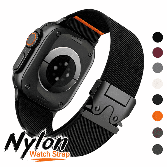 Elastic Sport Band for Apple Watch Ultra 2 Band for Men, Adjustable Parachute Buckle Nylon Strap for iWatch Series iWatch 49mm(Ultra), 46mm(Series 10), 45mm(9/8/7), 44mm(SE2/SE/6/5/4), 42mm(3/2/1)