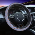 thumbnail image 1 of Elastic Steering Wheel Cover, Cute Dog blue Stretch Thickening Car Steering Wheel Cover Women Men, Steering Wheel Protector Universal 15 in, 1 of 7