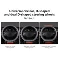 thumbnail image 1 of Elastic Steering Wheel Cover with Soft Plush Surface, Stretch on No Inner Ring Design for Four Season Driving Comfort in Cars, Hatchbacks and Family SUVs(Watermelon Red), 1 of 9