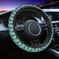 thumbnail image 1 of Elastic Steering Wheel Cover, Tropical Green Leaf Stretch Thickening Car Steering Wheel Cover Women Men, Steering Wheel Protector Universal 15 in, 1 of 7