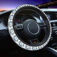 thumbnail image 1 of Elastic Steering Wheel Cover, Vintage Floral 1 Stretch Thickening Car Steering Wheel Cover Women Men, Steering Wheel Protector Universal 15 in, 1 of 7