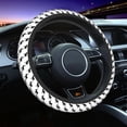 thumbnail image 1 of Elastic Steering Wheel Cover, cool black Moose Elk white Stretch Thickening Car Steering Wheel Cover Women Men, Steering Wheel Protector Universal 15 in, 1 of 7