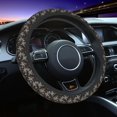 thumbnail image 1 of Elastic Steering Wheel Cover, fun skull halloween Stretch Thickening Car Steering Wheel Cover Women Men, Steering Wheel Protector Universal 15 in, 1 of 7